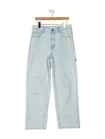 Pre-owned Tibi High-rise Wide Leg Jeans In Blue