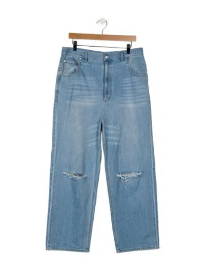 Pre-owned Tibi High-rise Wide Leg Jeans In Blue