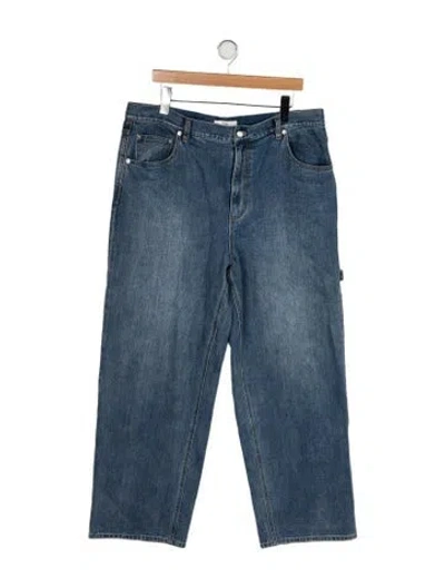 Pre-owned Tibi High-rise Wide Leg Jeans In Blue