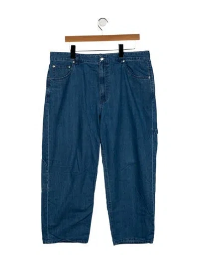 Pre-owned Tibi High-rise Wide Leg Jeans In Blue
