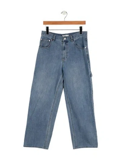 Pre-owned Tibi High-rise Wide Leg Jeans In Blue
