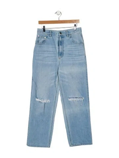 Pre-owned Tibi High-rise Wide Leg Jeans In Blue