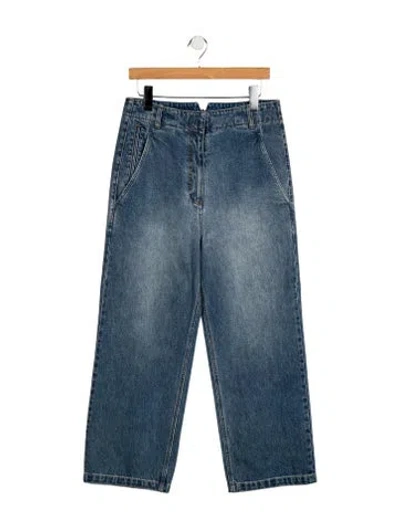 Pre-owned Tibi High-rise Wide Leg Jeans In Blue