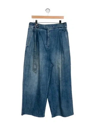 Pre-owned Tibi High-rise Wide Leg Jeans In Blue