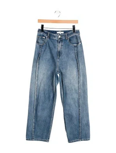 Pre-owned Tibi High-rise Wide Leg Jeans In Blue