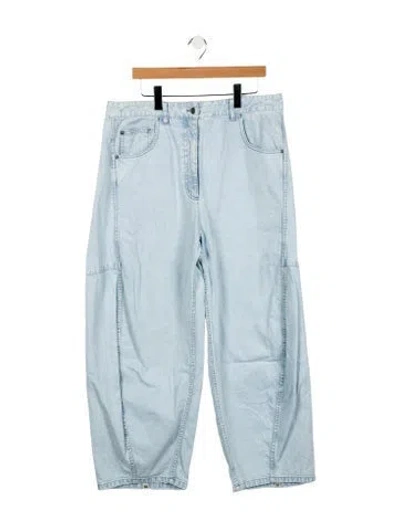 Pre-owned Tibi High-rise Wide Leg Jeans In Blue