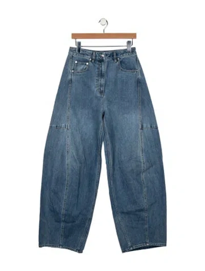 Pre-owned Tibi High-rise Wide Leg Jeans In Blue