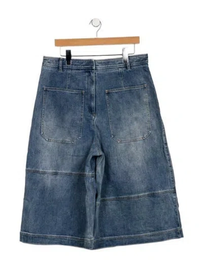 Pre-owned Tibi High-rise Wide Leg Jeans In Blue