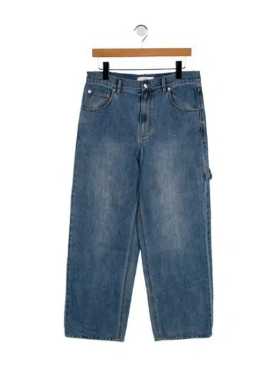 Pre-owned Tibi High-rise Wide Leg Jeans In Blue