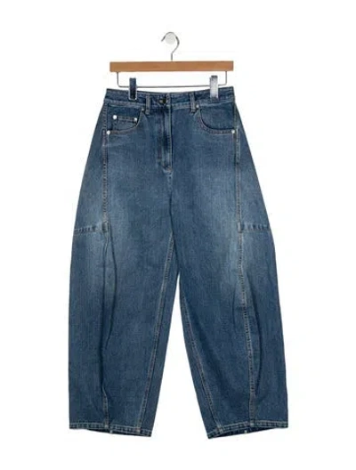 Pre-owned Tibi High-rise Wide Leg Jeans In Blue