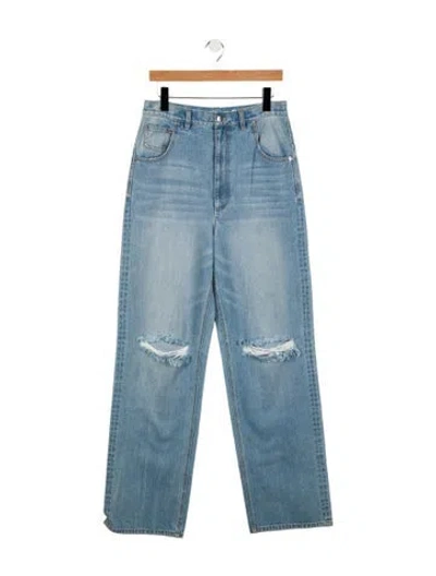 Pre-owned Tibi High-rise Wide Leg Jeans In Blue