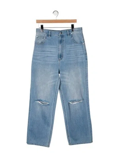 Pre-owned Tibi High-rise Wide Leg Jeans In Blue