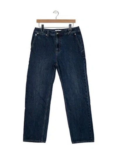 Pre-owned Tibi High-rise Wide Leg Jeans In Blue
