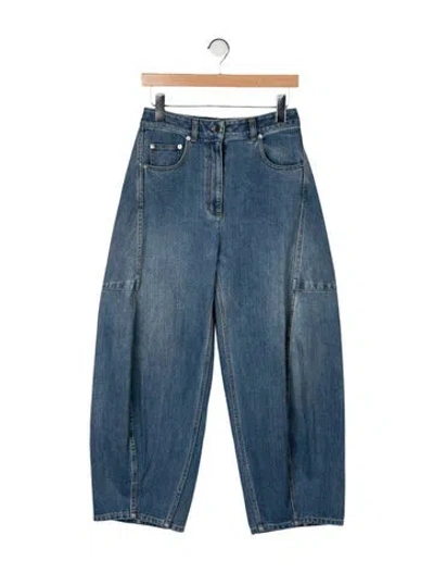 Pre-owned Tibi High-rise Wide Leg Jeans In Blue