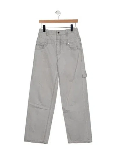 Pre-owned Tibi High-rise Wide Leg Jeans In Blue