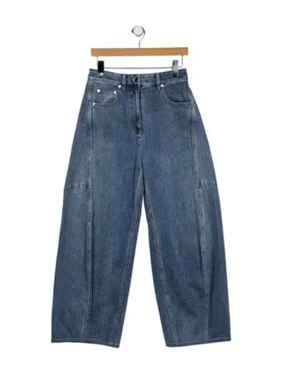 Pre-owned Tibi High-rise Wide Leg Jeans In Blue