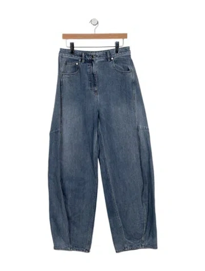 Pre-owned Tibi High-rise Wide Leg Jeans In Blue