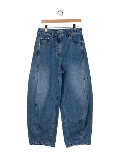 Pre-owned Tibi High-rise Wide Leg Jeans In Blue