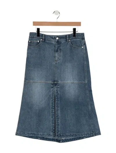 Pre-owned Tibi High-rise Wide Leg Jeans In Blue