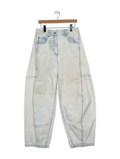 Pre-owned Tibi High-rise Wide Leg Jeans In Blue