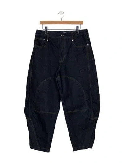 Pre-owned Tibi High-rise Wide Leg Jeans In Blue