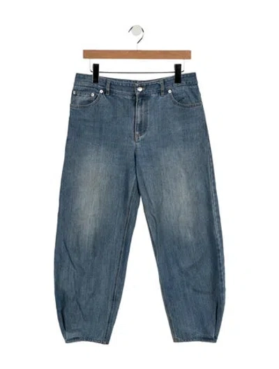 Pre-owned Tibi High-rise Wide Leg Jeans In Blue