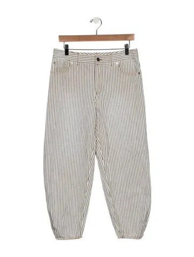 Pre-owned Tibi High-rise Wide Leg Jeans In Blue