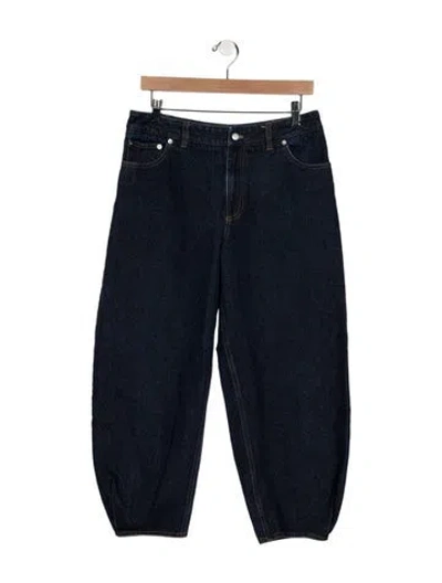 Pre-owned Tibi High-rise Wide Leg Jeans In Blue