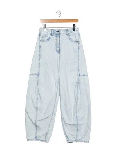 Pre-owned Tibi High-rise Wide Leg Jeans In Blue