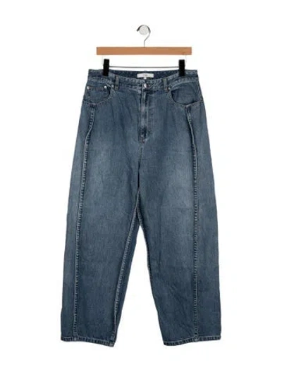 Pre-owned Tibi High-rise Wide Leg Jeans In Blue