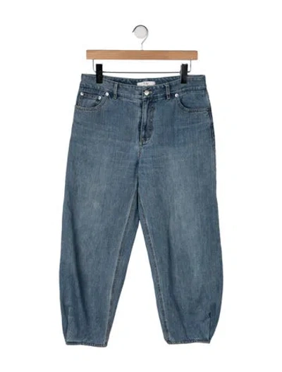 Pre-owned Tibi High-rise Wide Leg Jeans In Blue
