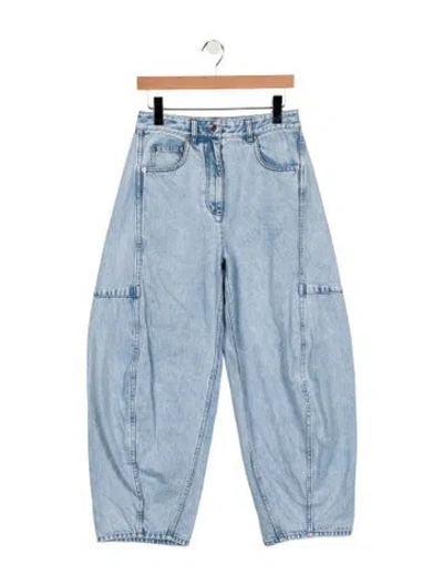Pre-owned Tibi High-rise Wide Leg Jeans In Blue
