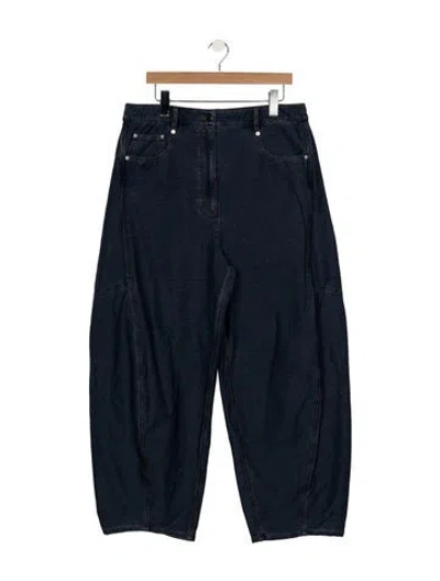 Pre-owned Tibi High-rise Wide Leg Jeans In Blue