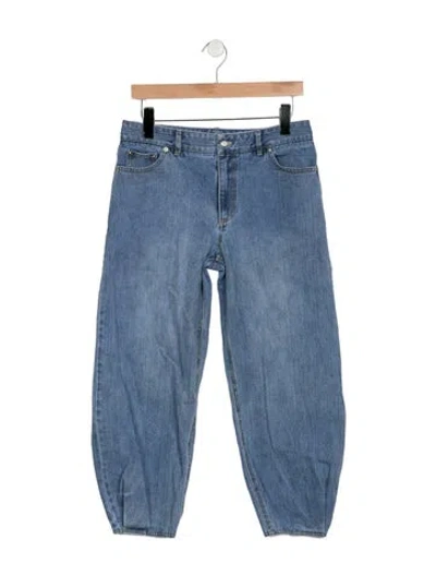 Pre-owned Tibi High-rise Wide Leg Jeans In Blue
