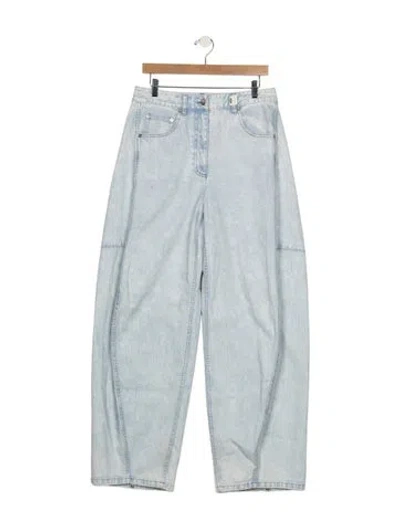 Pre-owned Tibi High-rise Wide Leg Jeans In Blue