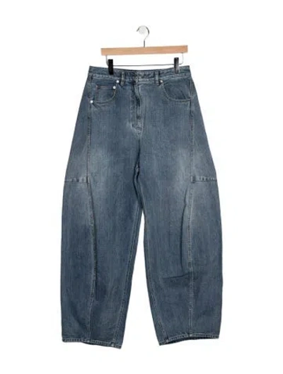 Pre-owned Tibi High-rise Wide Leg Jeans In Blue