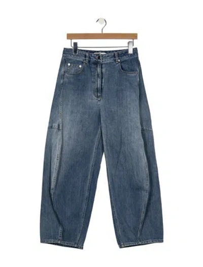 Pre-owned Tibi High-rise Wide Leg Jeans In Blue