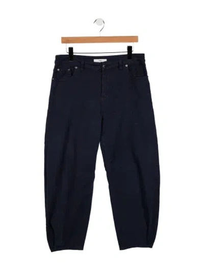Pre-owned Tibi High-rise Wide Leg Jeans In Blue
