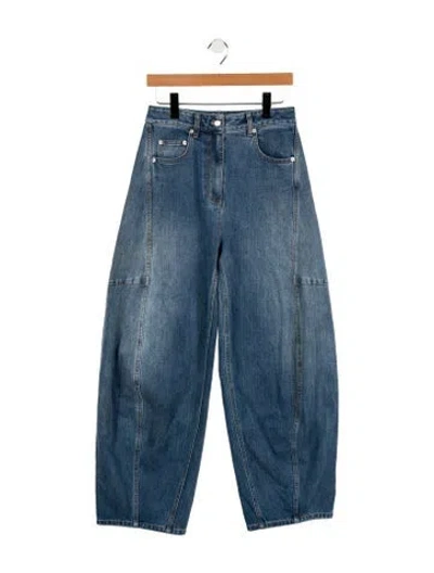 Pre-owned Tibi High-rise Wide Leg Jeans In Blue