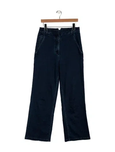 Pre-owned Tibi High-rise Wide Leg Jeans In Blue