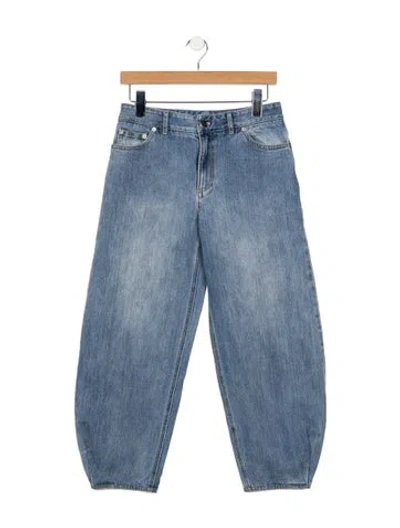 Pre-owned Tibi High-rise Wide Leg Jeans In Blue