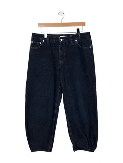 Pre-owned Tibi High-rise Wide Leg Jeans In Blue