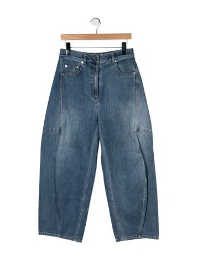 Pre-owned Tibi High-rise Wide Leg Jeans In Blue