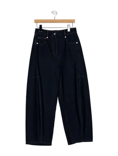 Pre-owned Tibi High-rise Wide Leg Jeans In Blue