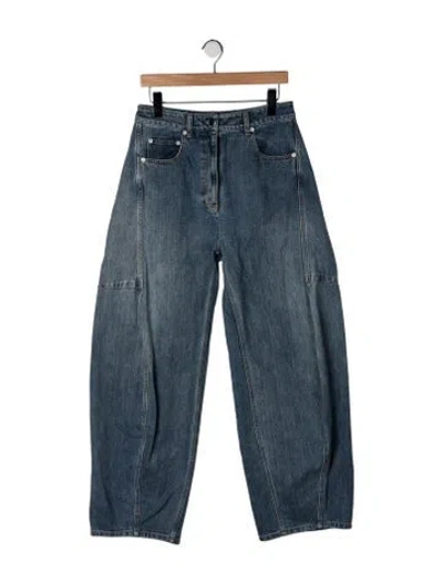 Pre-owned Tibi High-rise Wide Leg Jeans In Blue