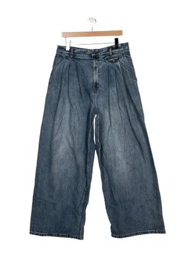 Pre-owned Tibi High-rise Wide Leg Jeans In Blue