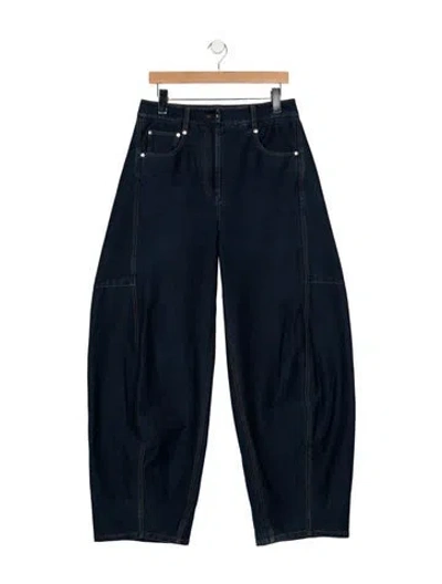 Pre-owned Tibi High-rise Wide Leg Jeans In Blue