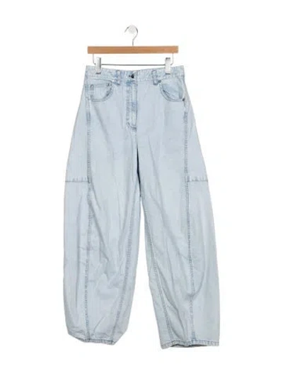 Pre-owned Tibi High-rise Wide Leg Jeans In Blue