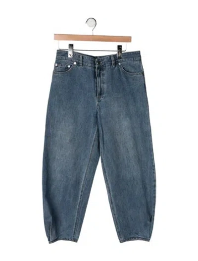 Pre-owned Tibi High-rise Wide Leg Jeans In Blue