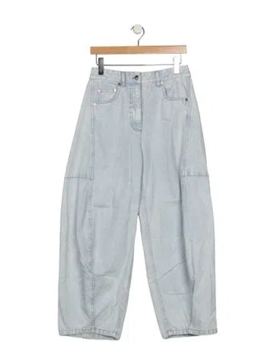 Pre-owned Tibi High-rise Wide Leg Jeans In Blue